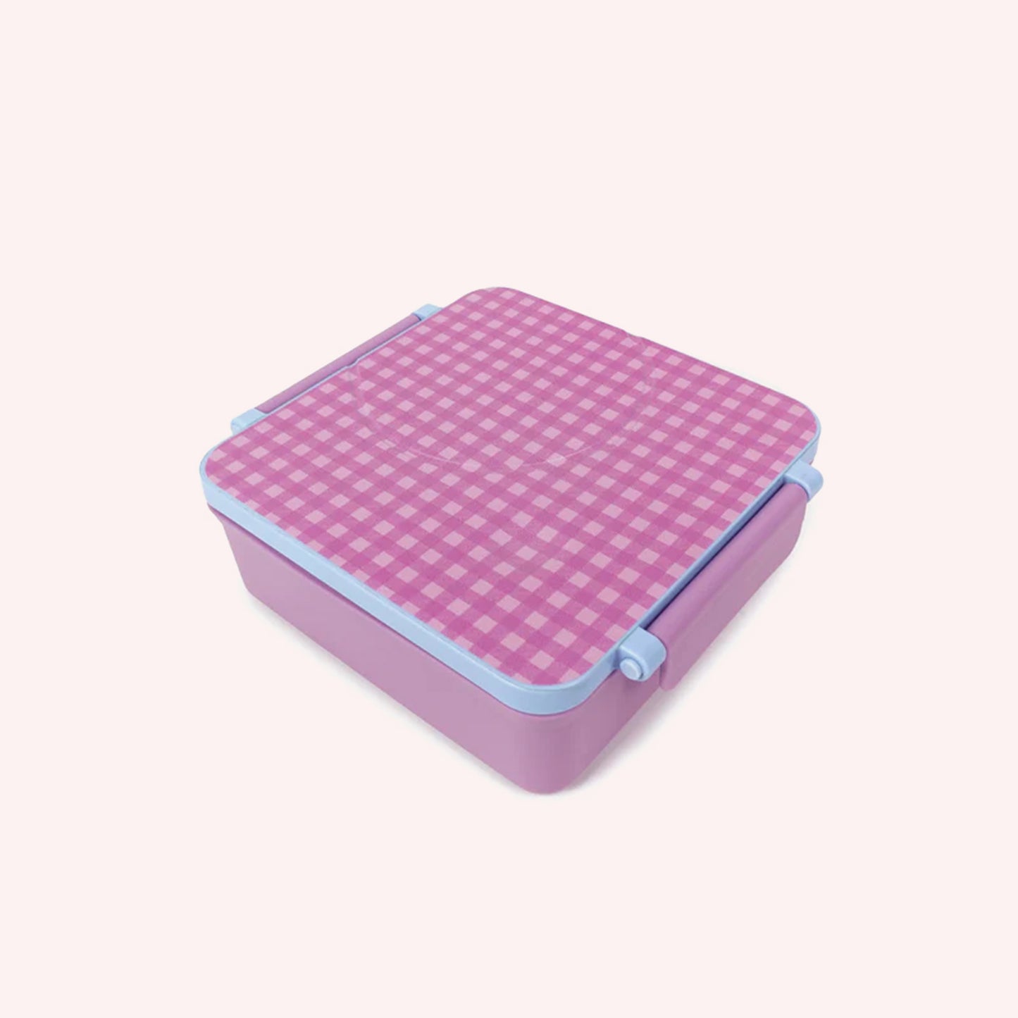 Mini Bento Lunch Box - Lilac Gingham