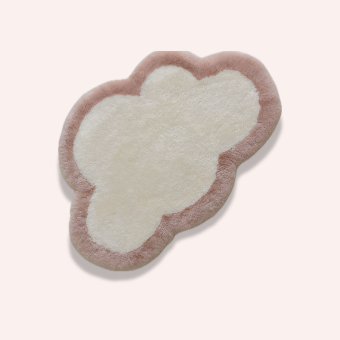The Cloud Rug - Rosewater/Coconut