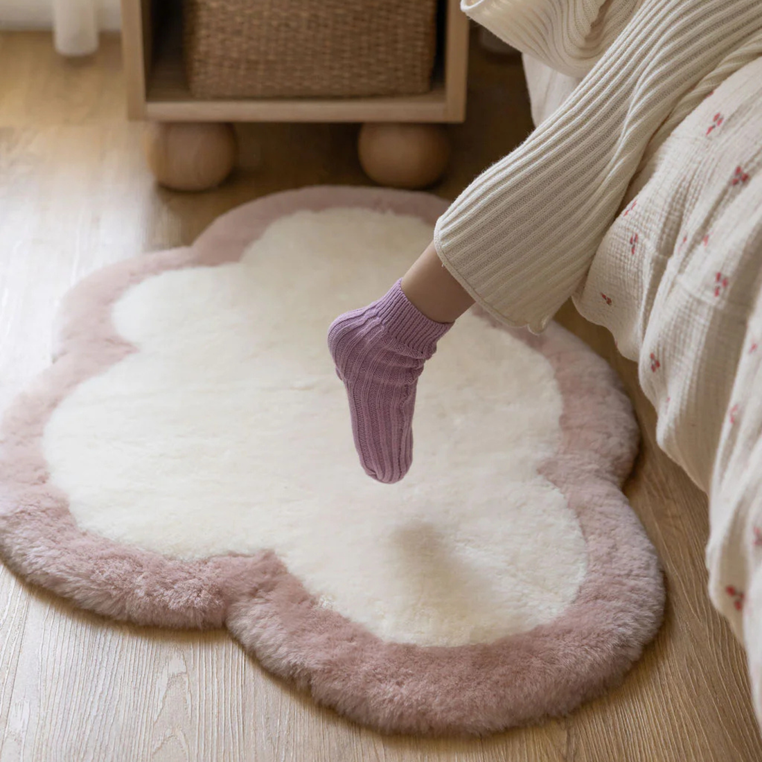 The Cloud Rug - Rosewater/Coconut