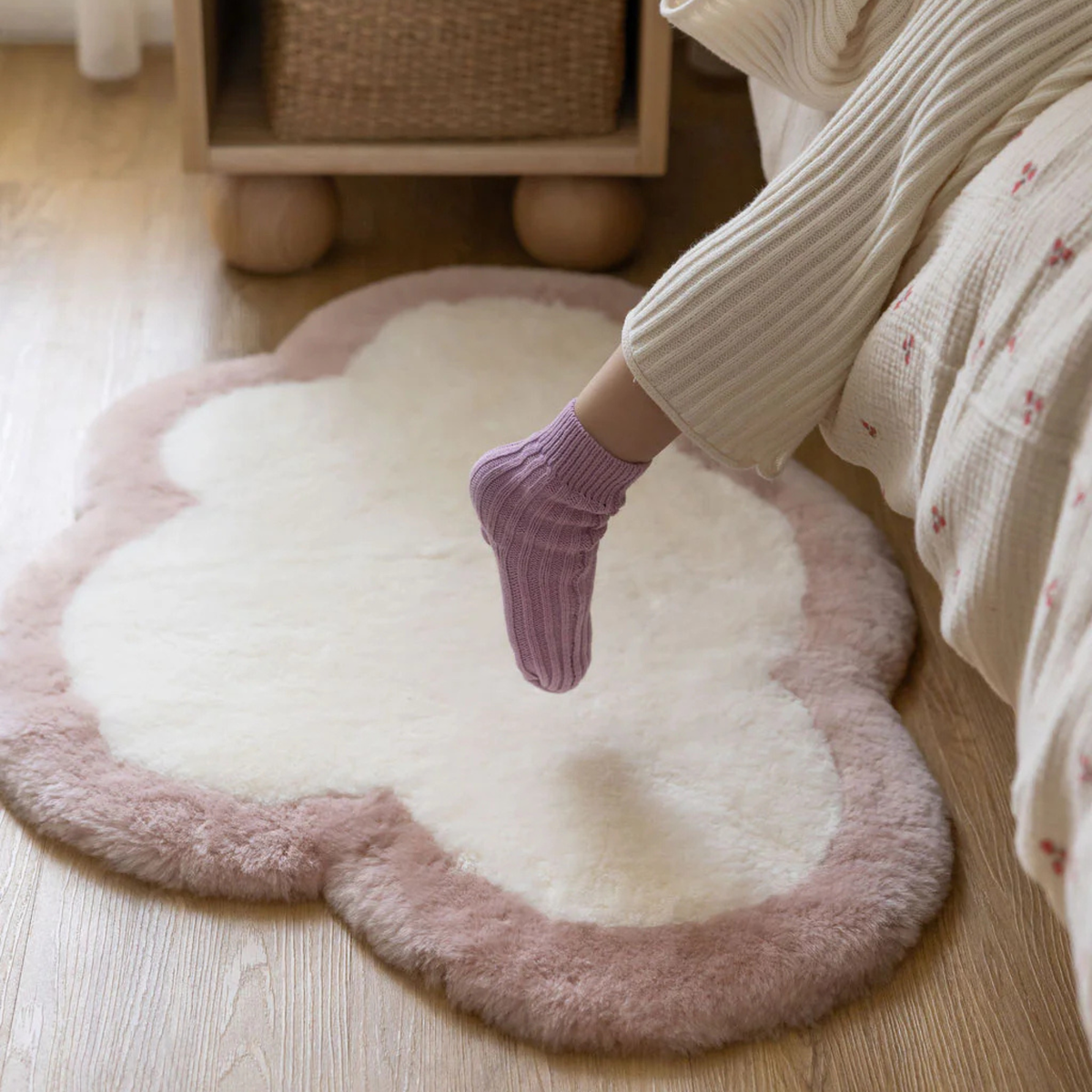 The Cloud Rug - Rosewater/Coconut