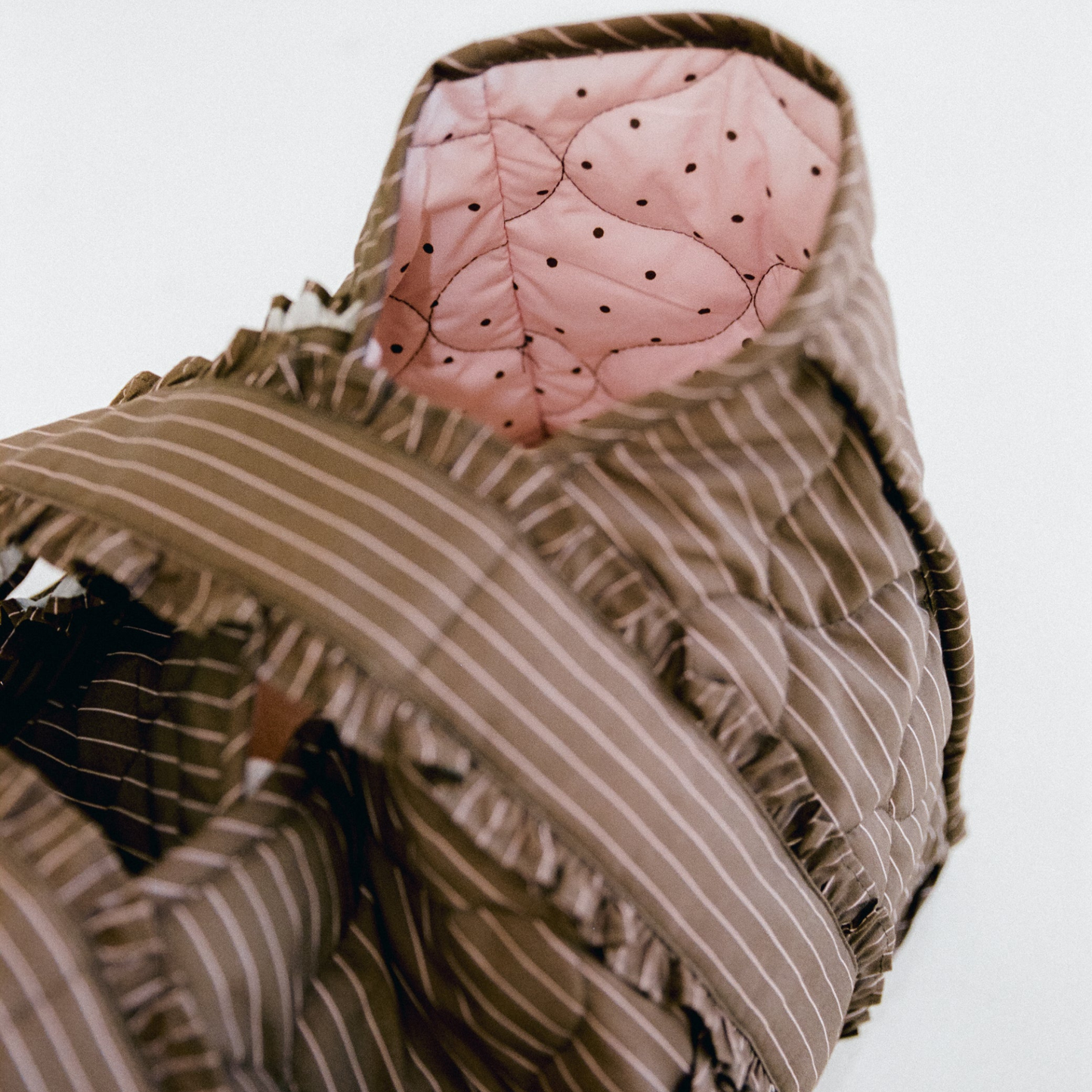 The Everything Bag - Cocoa Pinstripe