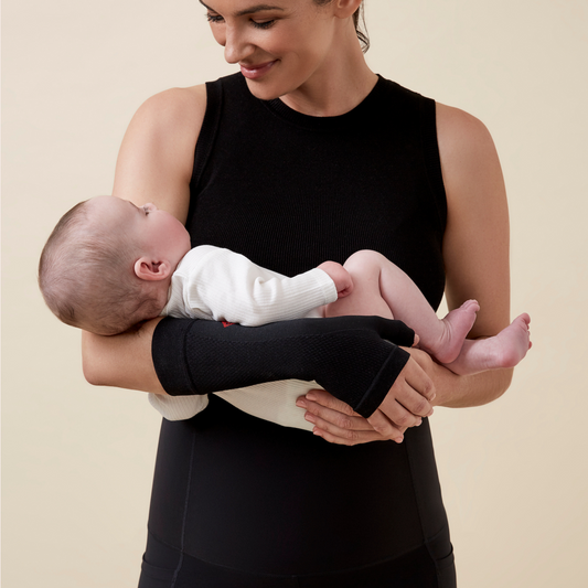 The Helping Hand Wrist Compression Sleeve - Pair - Black/Black