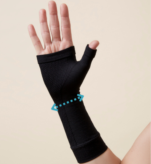 TheRY Helping Hand Compression Wrist Sleeve Size Guide