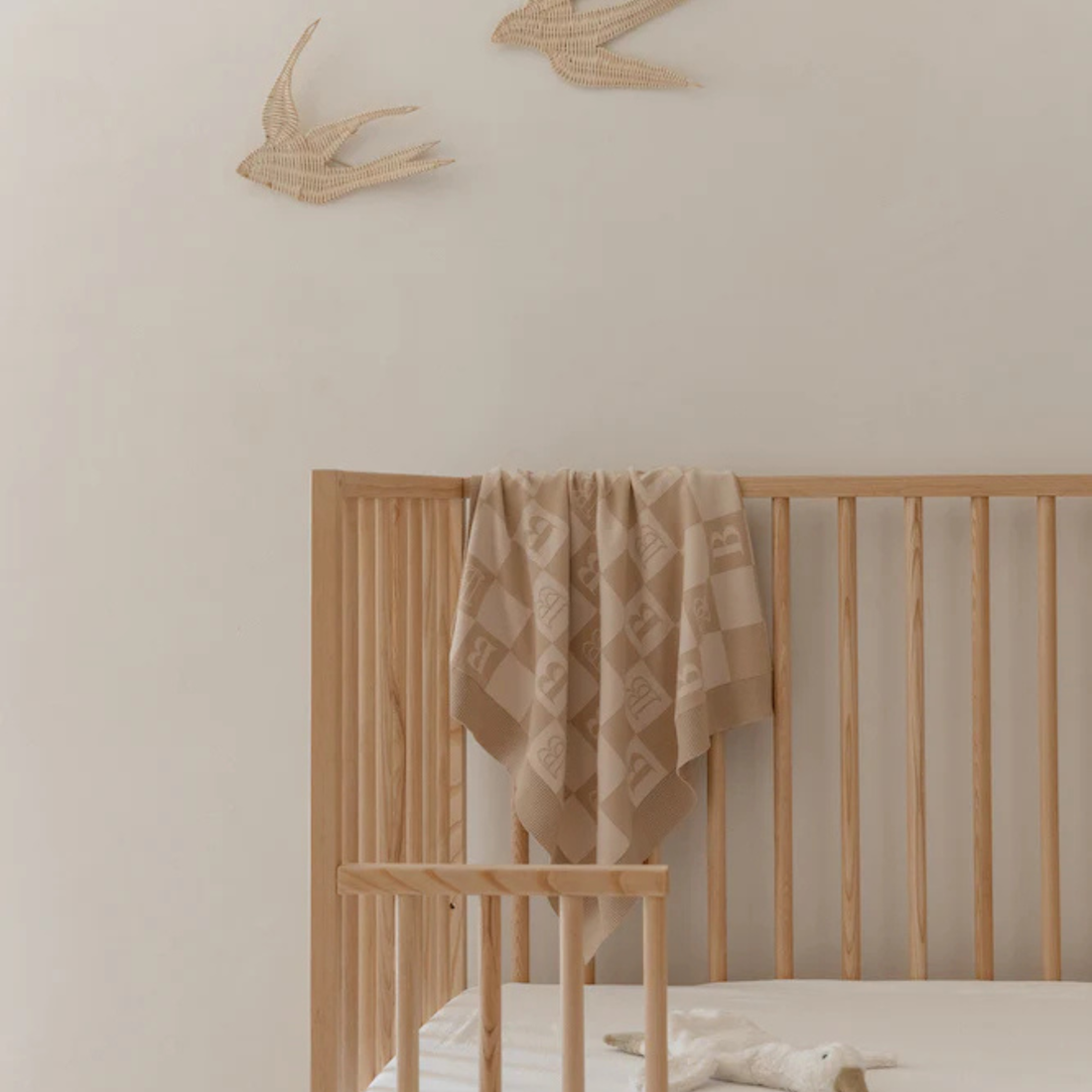 The Initial Check Blanket - Almond/Oatmeal