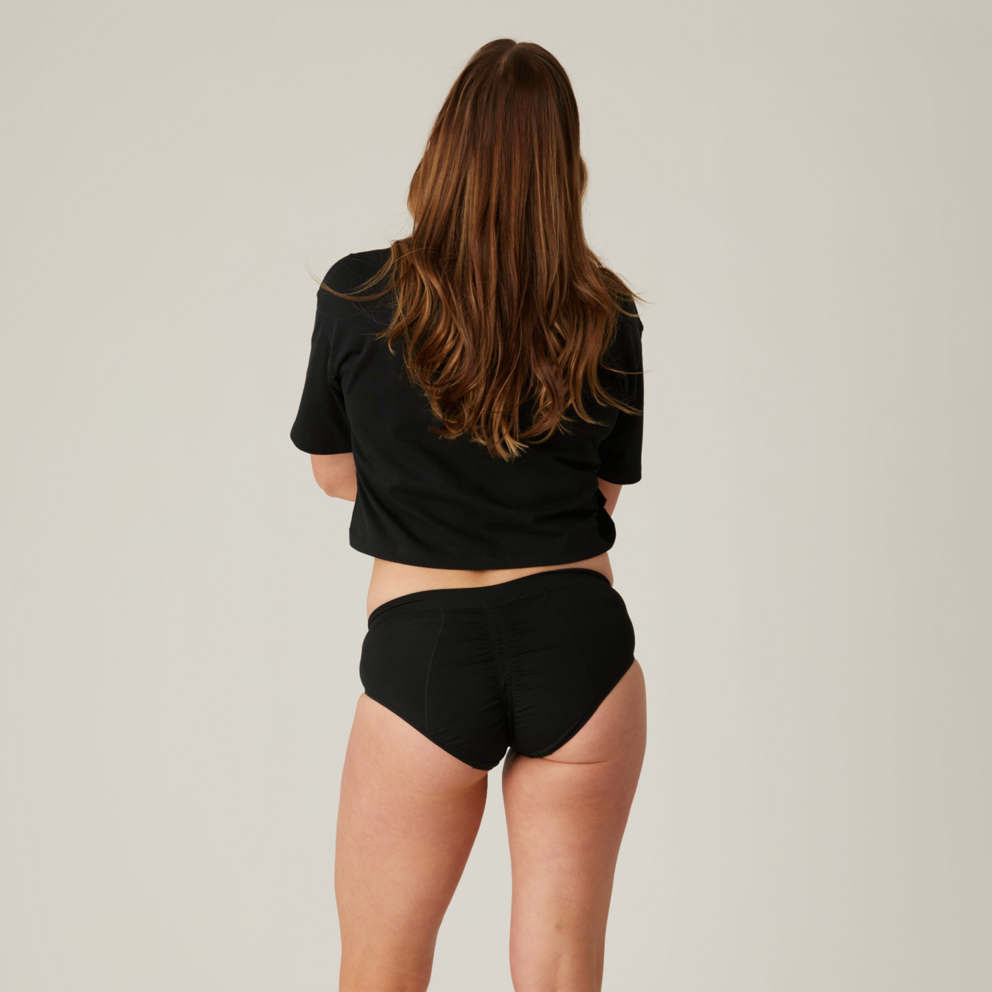 The Uplift Pelvic Support Brief - Black/Black