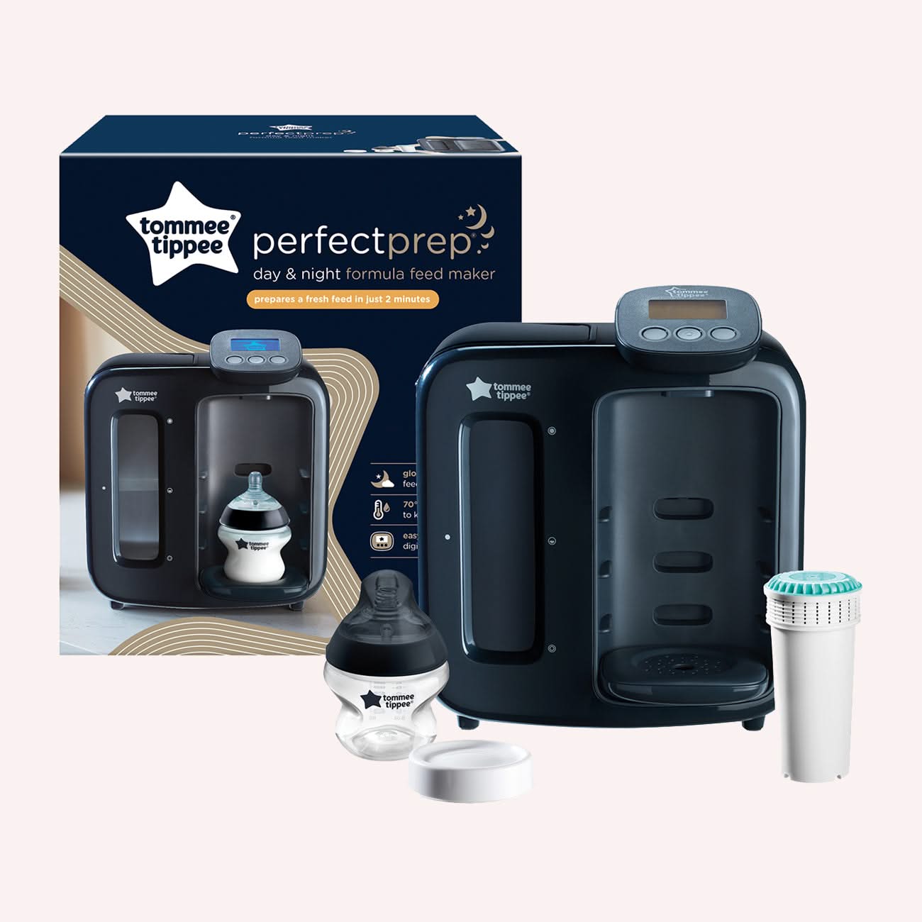 Closer To Nature Perfect Prep Machine Day & Night Black by Tommee