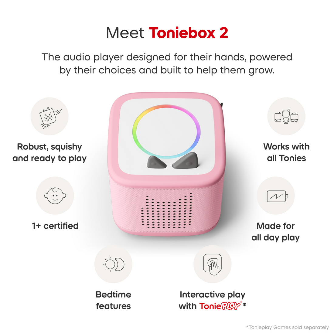 Toniebox 2 Starter Set - Cloud Pink