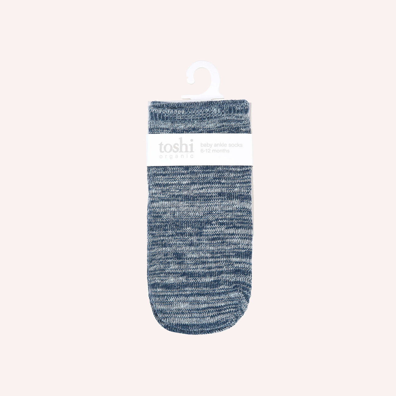 Organic Socks Ankle Marle - Midnight