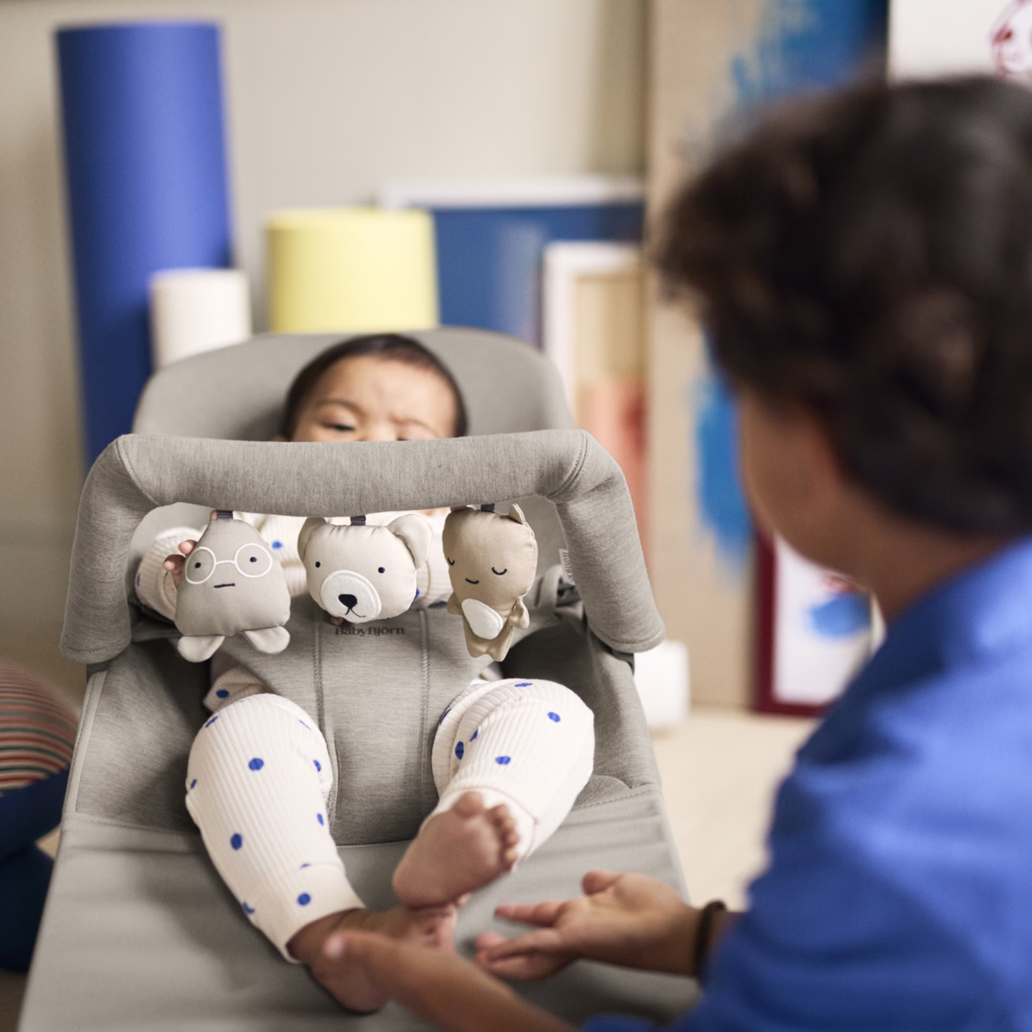 Toy for Bouncer - Soft Friends/Neutrals