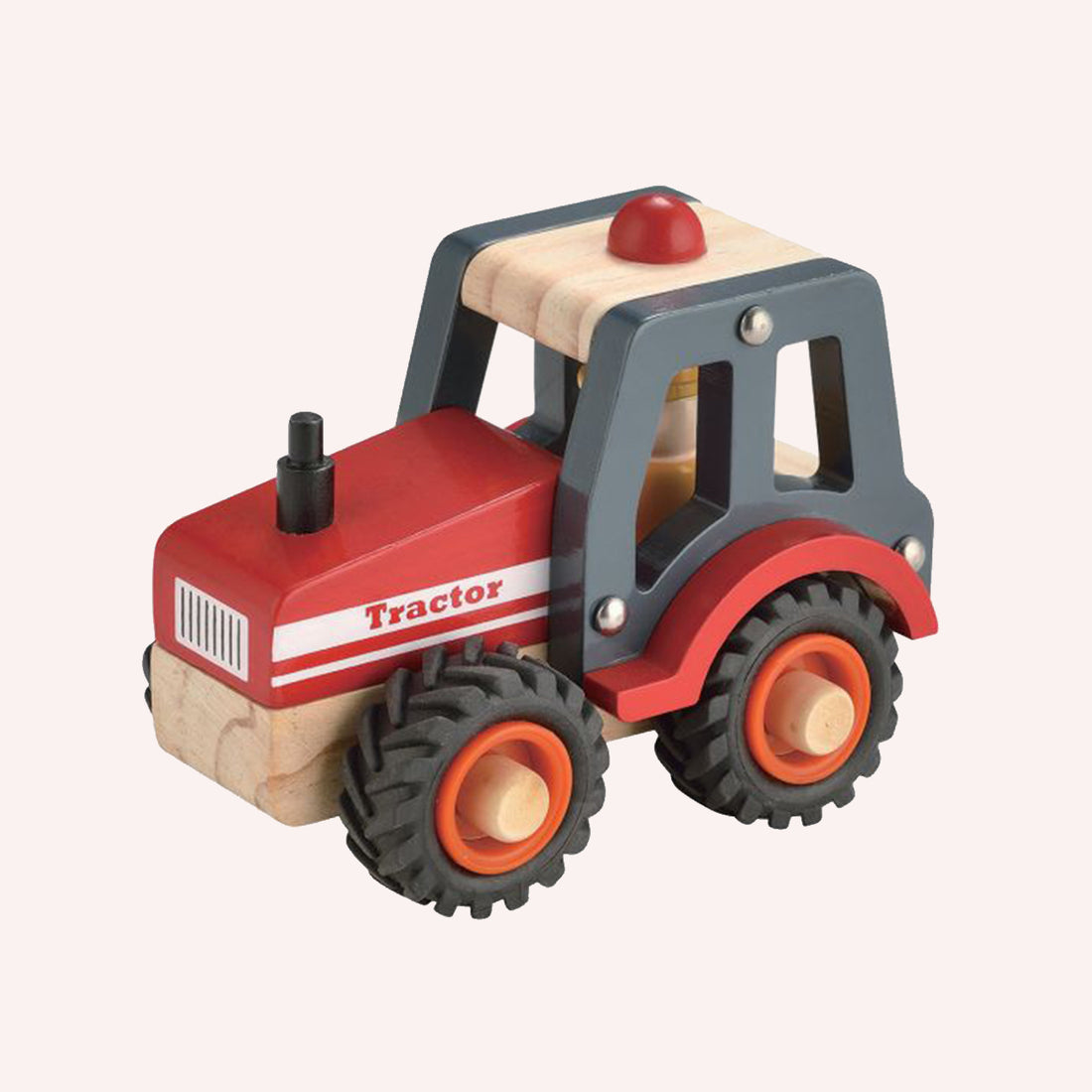 Wooden Red Tractor