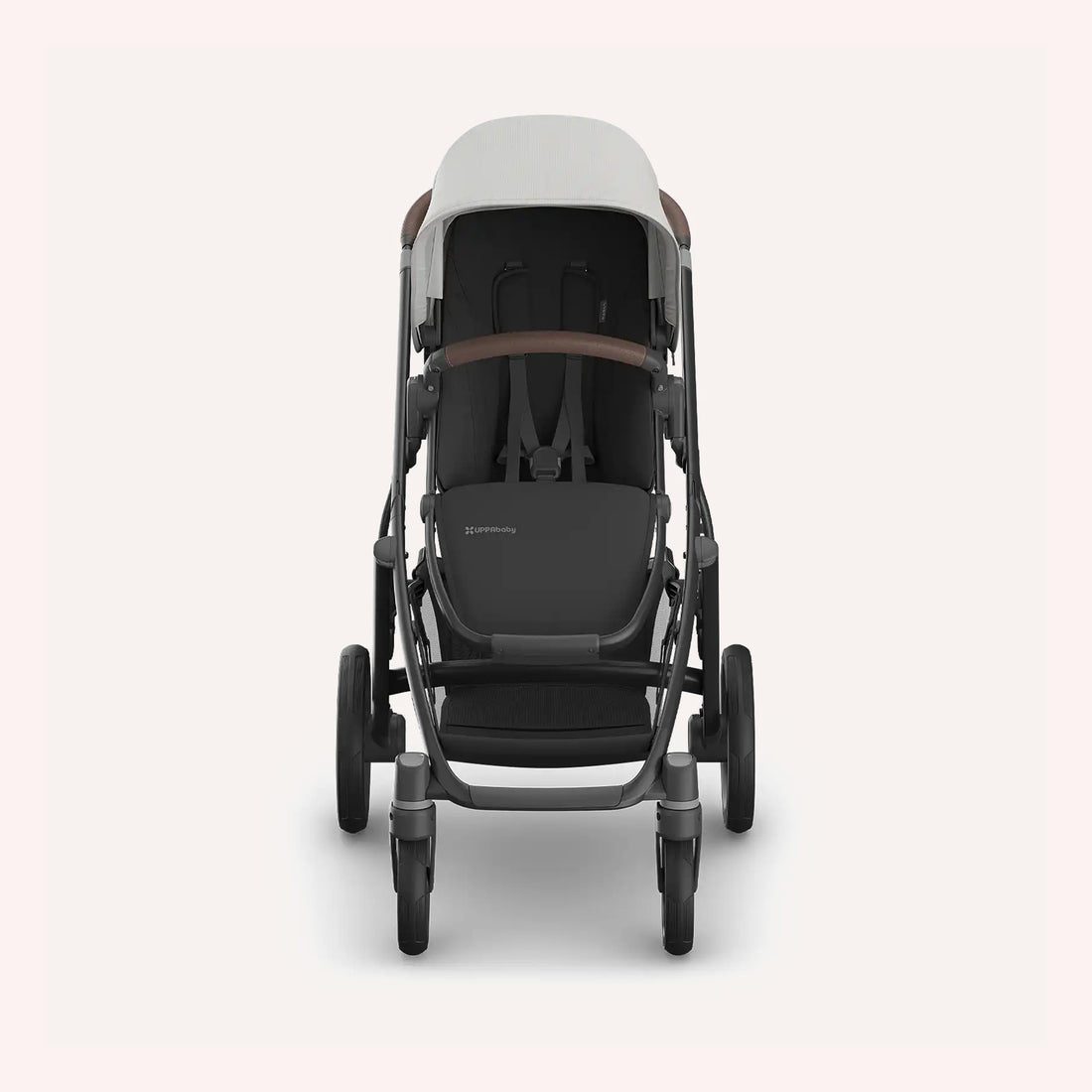 UPPAbaby VISTA V3 Bassinet and Seat Pram - Pearl Grey Jacquard/Carbon (Savannah)