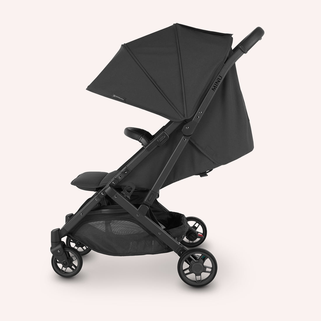 UPPAbaby MINU V2 Stroller - Charcoal/Carbon/Black Leather (Jake)