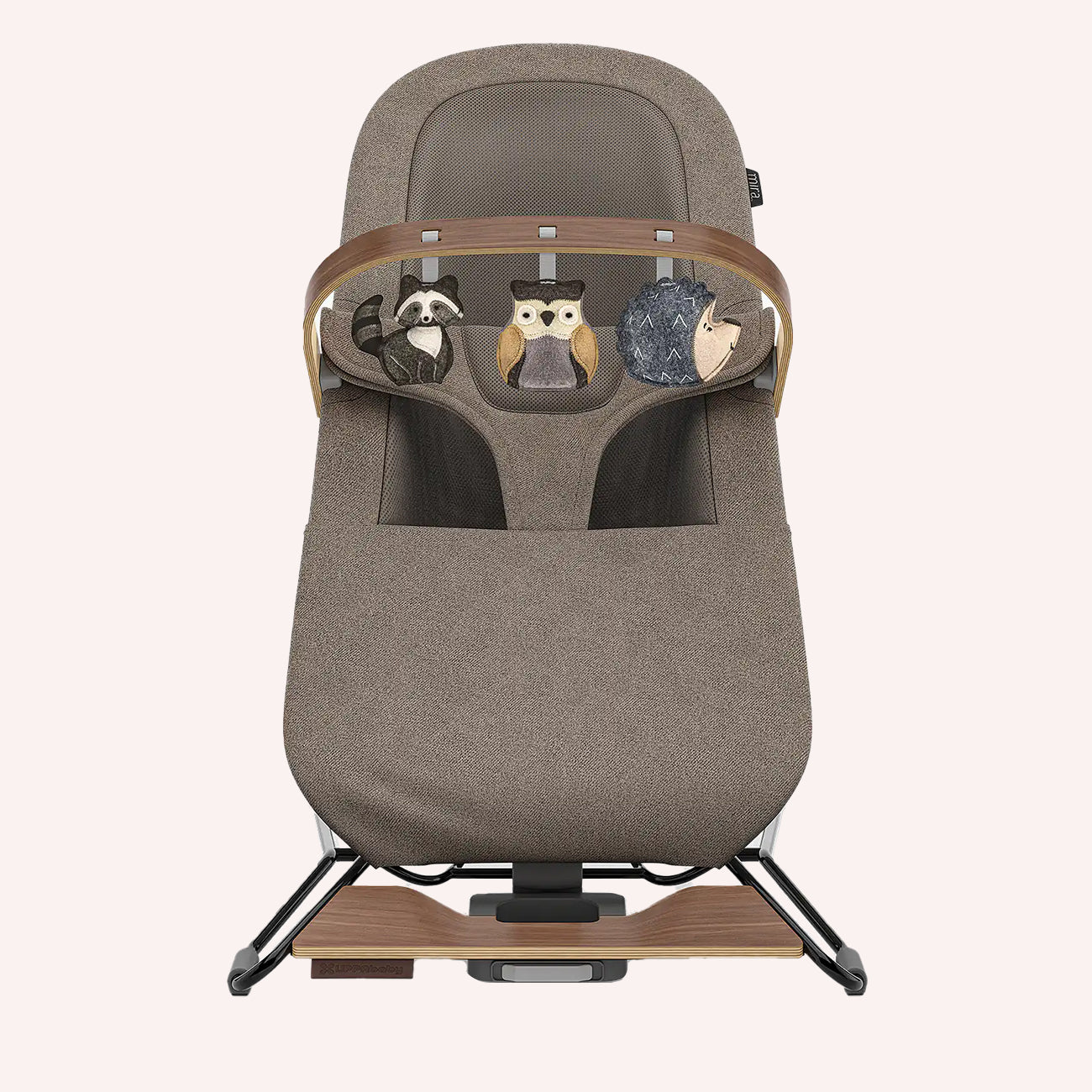 UPPAbaby Forest Fun Toy Bar - Grey/Walnut Wood