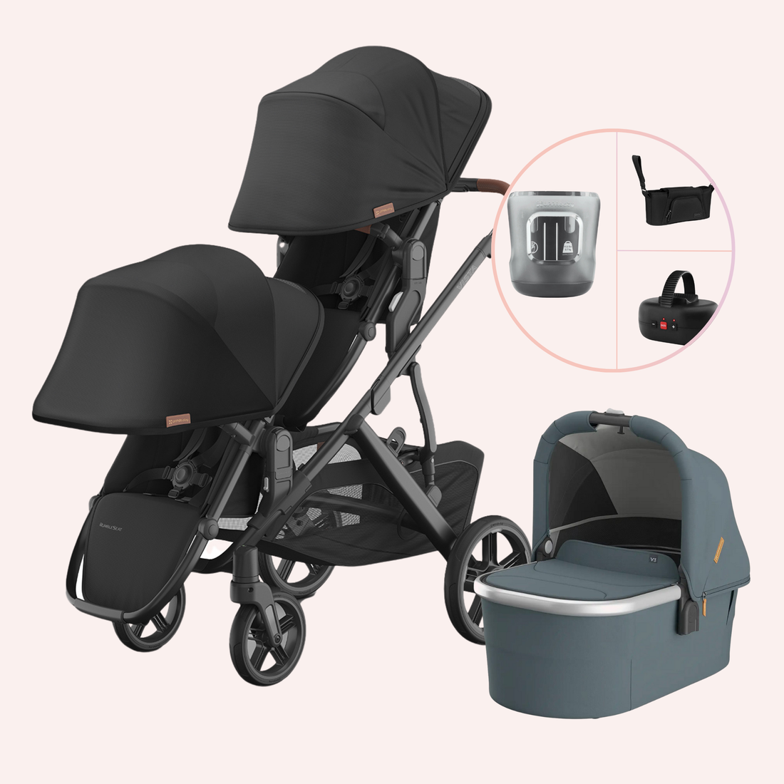 UPPAbaby VISTA V3 Double Pram - Nori