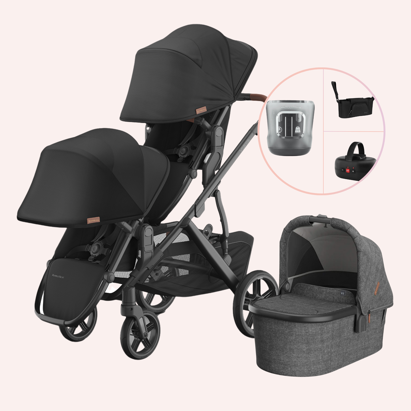 UPPAbaby VISTA V3 Double Pram - Nori