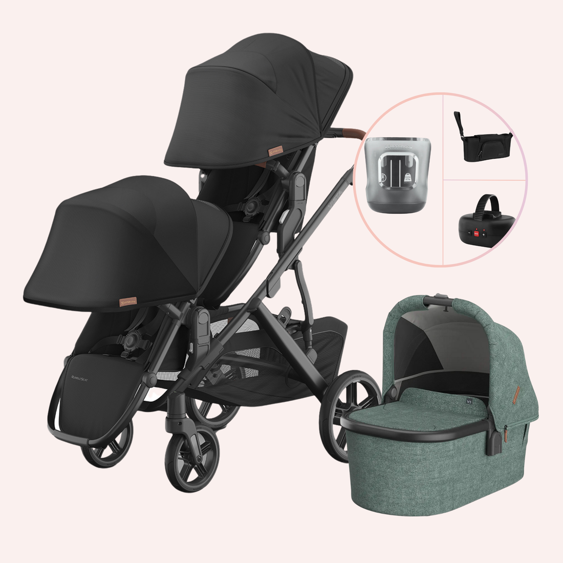 UPPAbaby VISTA V3 Double Pram - Nori
