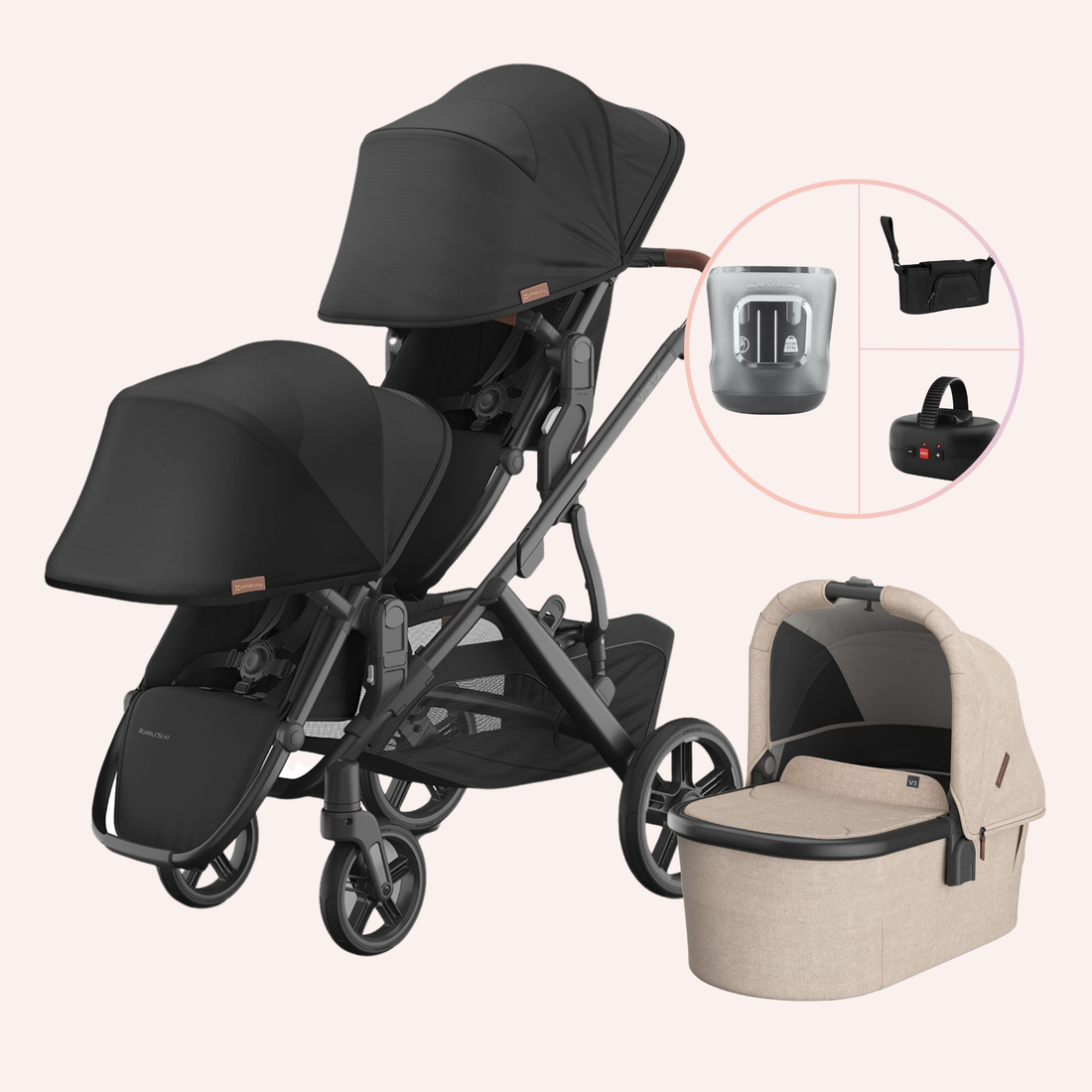 UPPAbaby VISTA V3 Double Pram - Nori