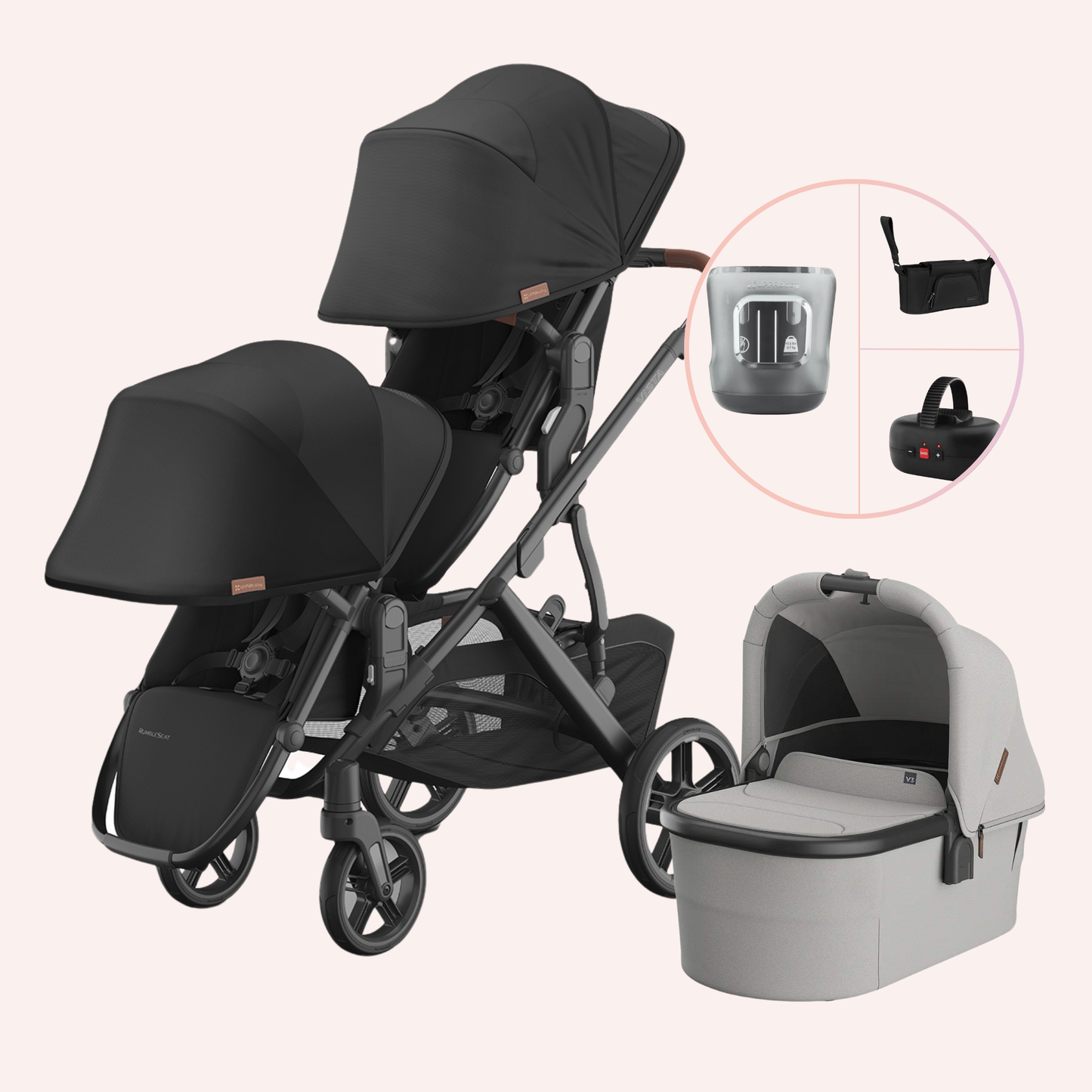 UPPAbaby VISTA V3 Double Pram - Nori