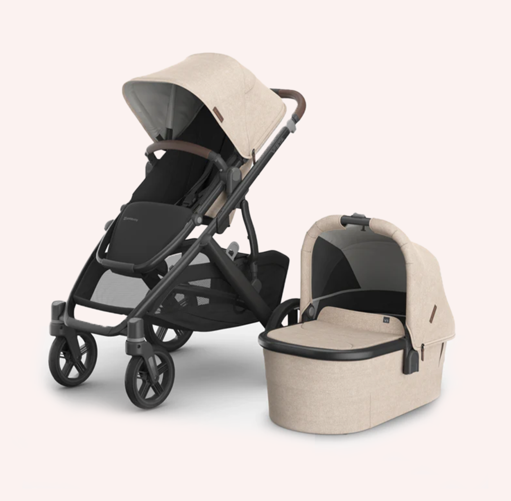 UPPAbaby VISTA V3 Bassinet and Seat Pram - Oat Melange (Liam)