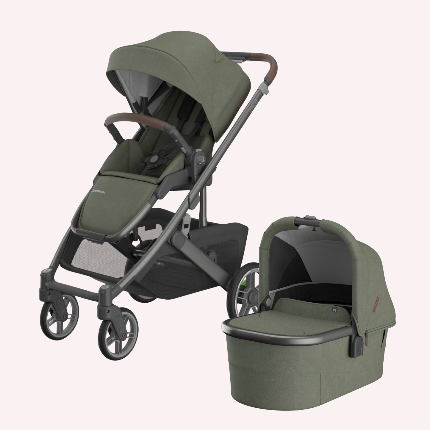 UPPAbaby CRUZ V3 Bassinet and Seat Pram