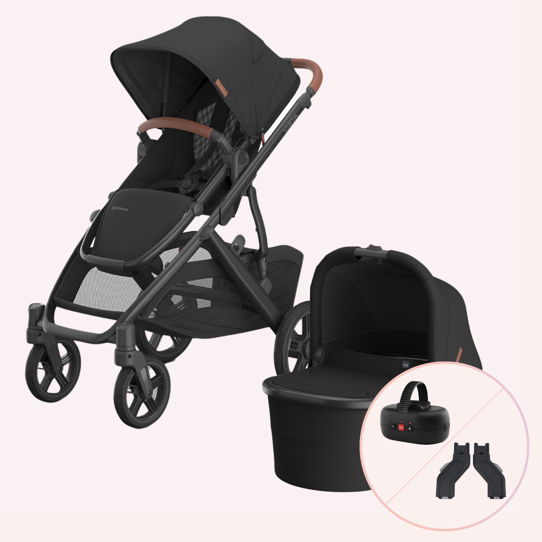 UPPAbaby VISTA V3 Bassinet and Seat Pram - Nori