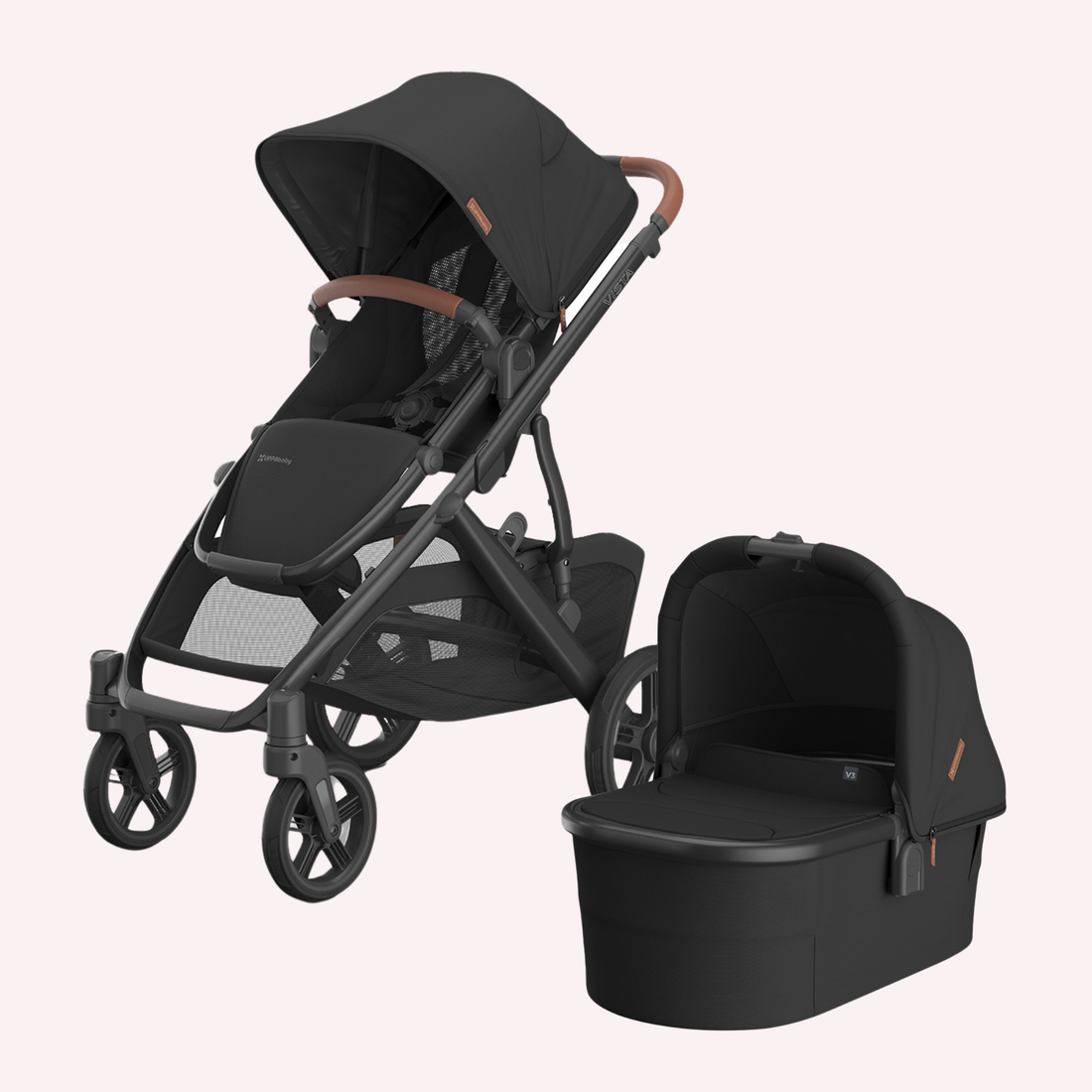 uppababy vista with bassinet UPPAbaby Vista V3 Bassinet and Seat Pram - Nori by UPPAbaby