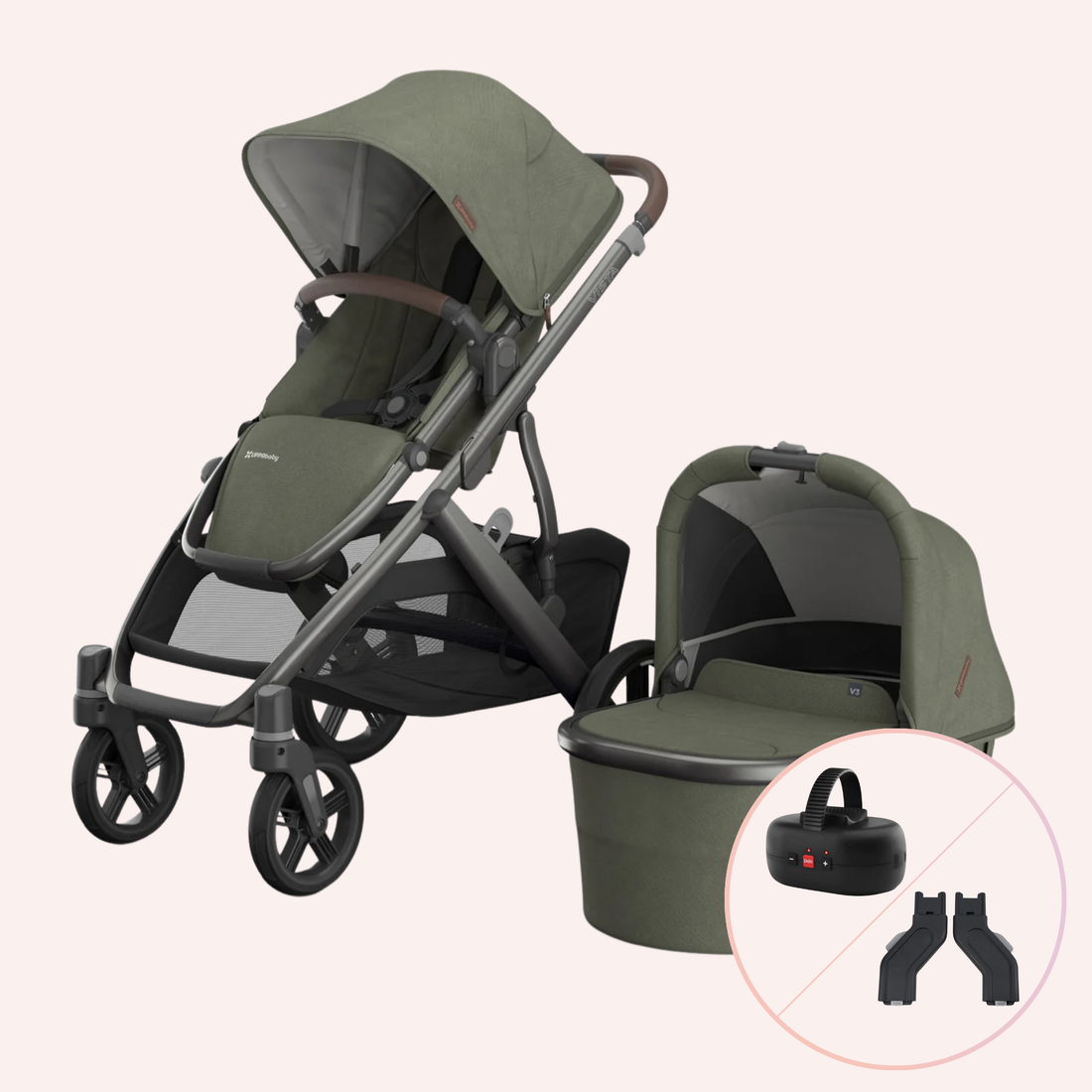 UPPAbaby VISTA V3 Bassinet and Seat Pram