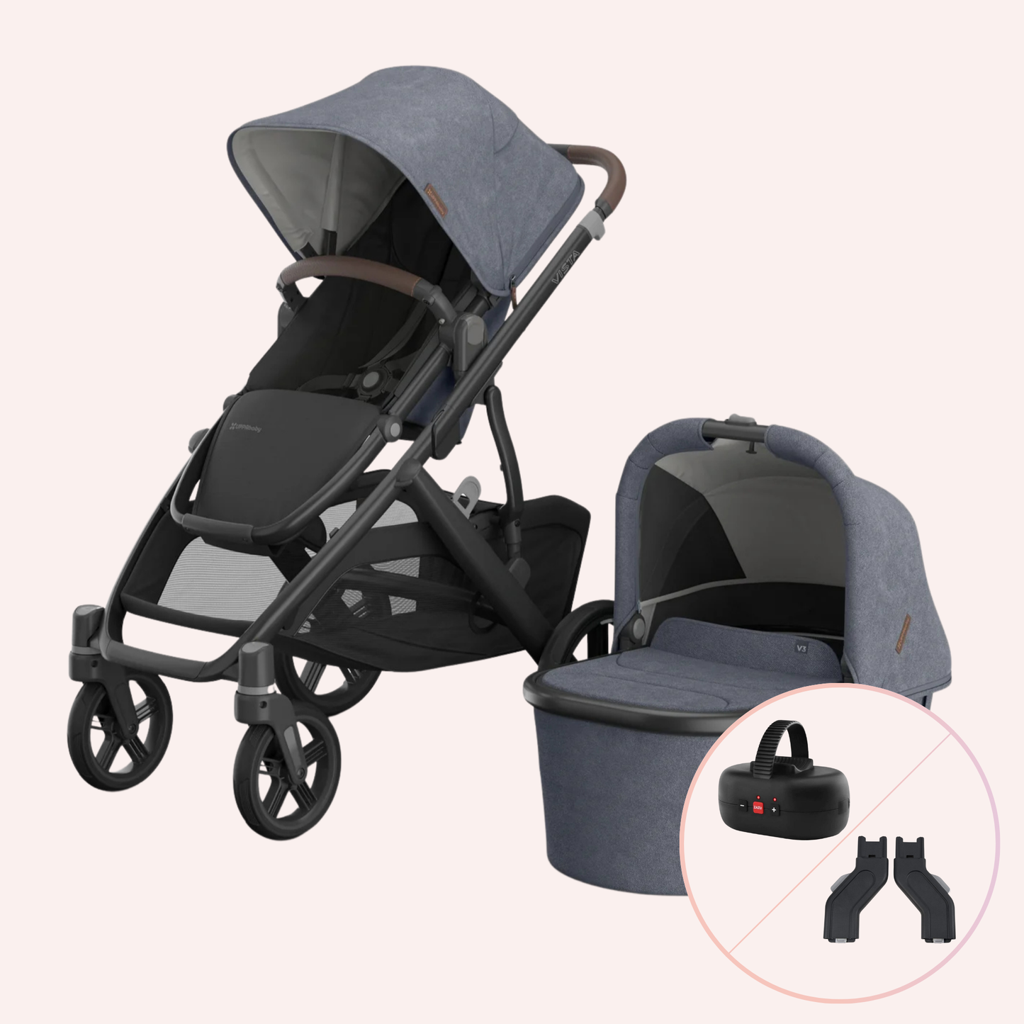 UPPAbaby VISTA V3 Bassinet and Seat Pram