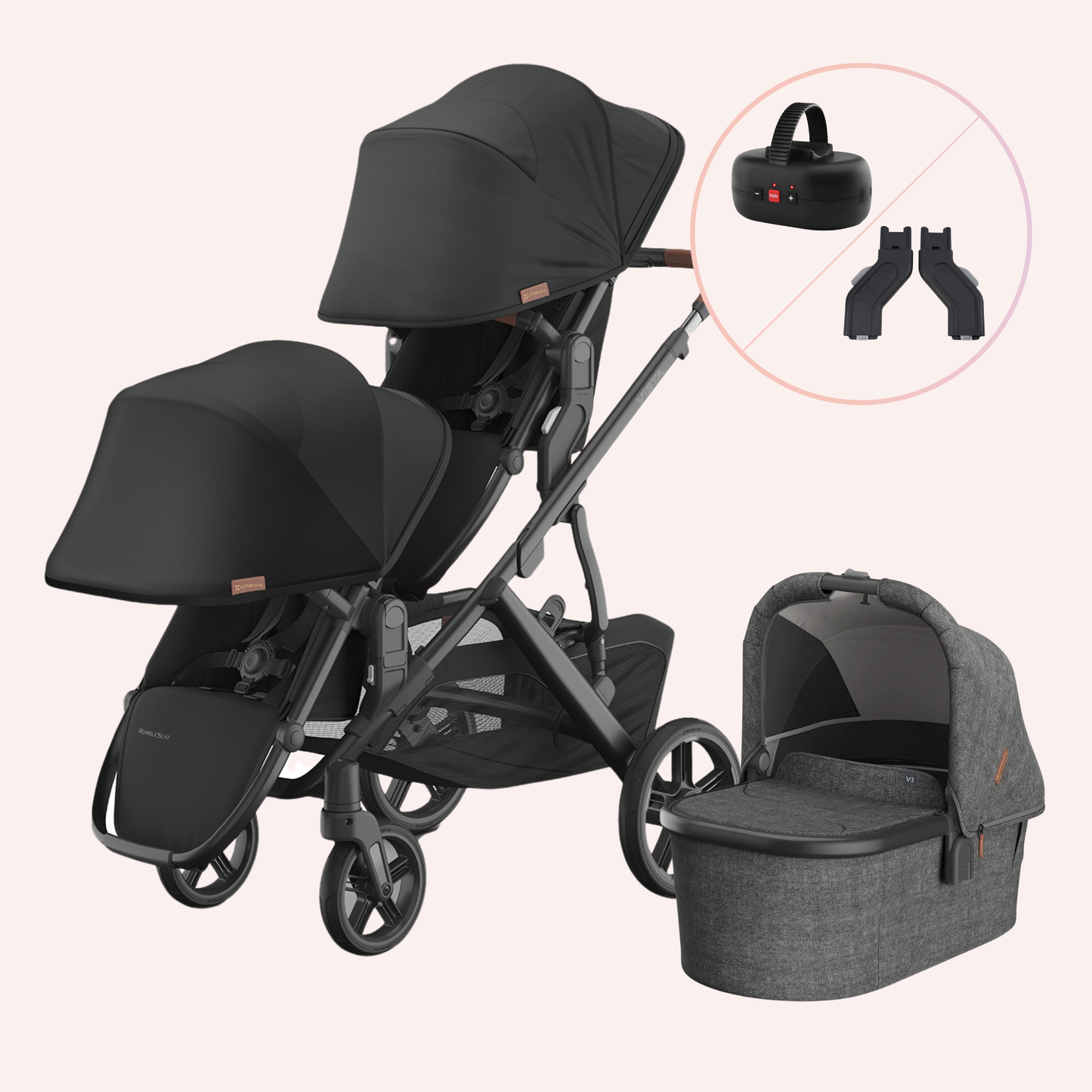 UPPAbaby VISTA V3 Double Pram - Nori