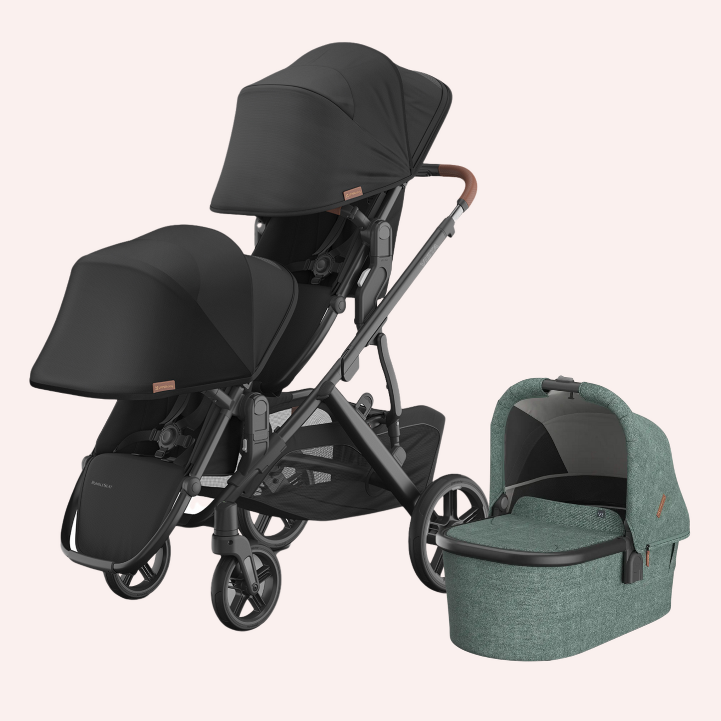 UPPAbaby VISTA V3 Double Pram - Nori