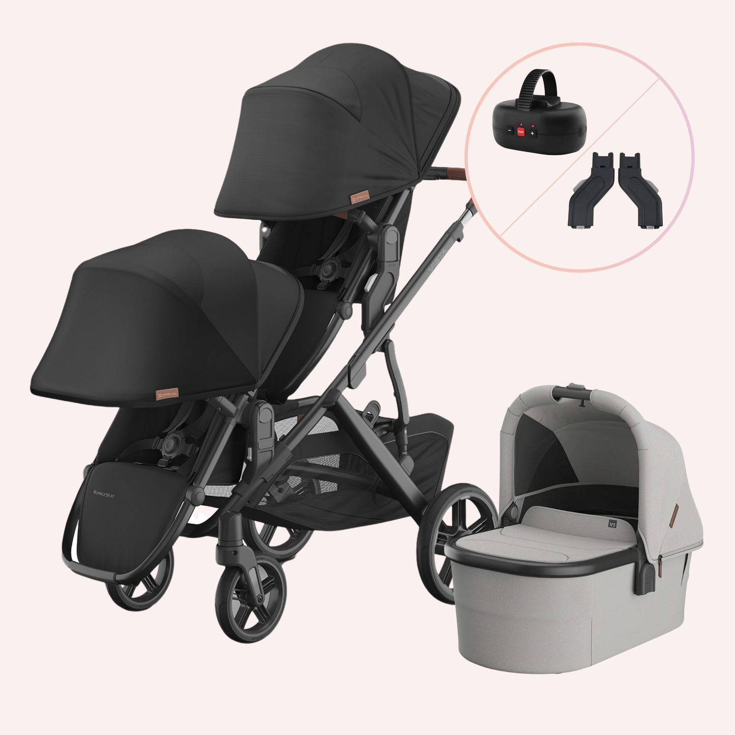 UPPAbaby VISTA V3 Double Pram - Nori