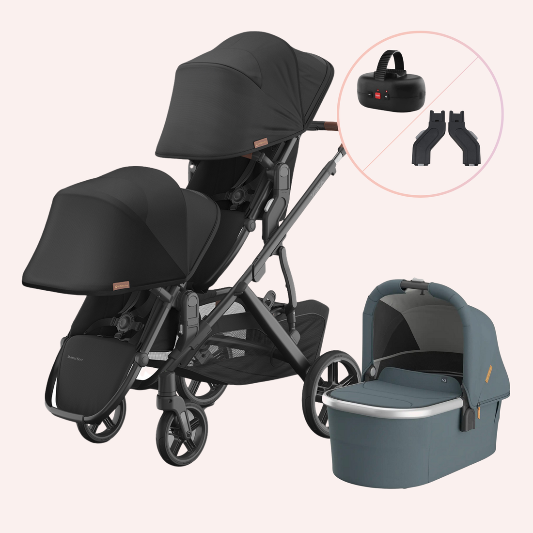 UPPAbaby VISTA V3 Double Pram - Nori