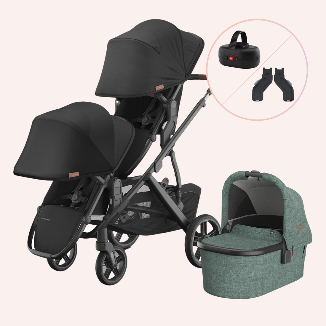 UPPAbaby VISTA V3 Double Pram - Nori