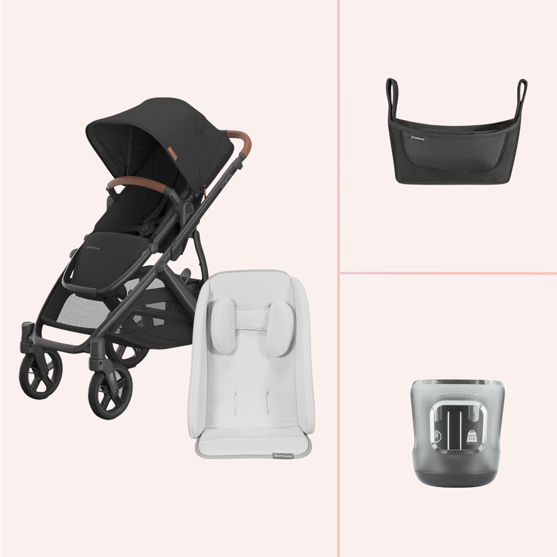 UPPAbaby VISTA V3 Pram Charcoal/Saddle (Nori) by UPPAbaby the