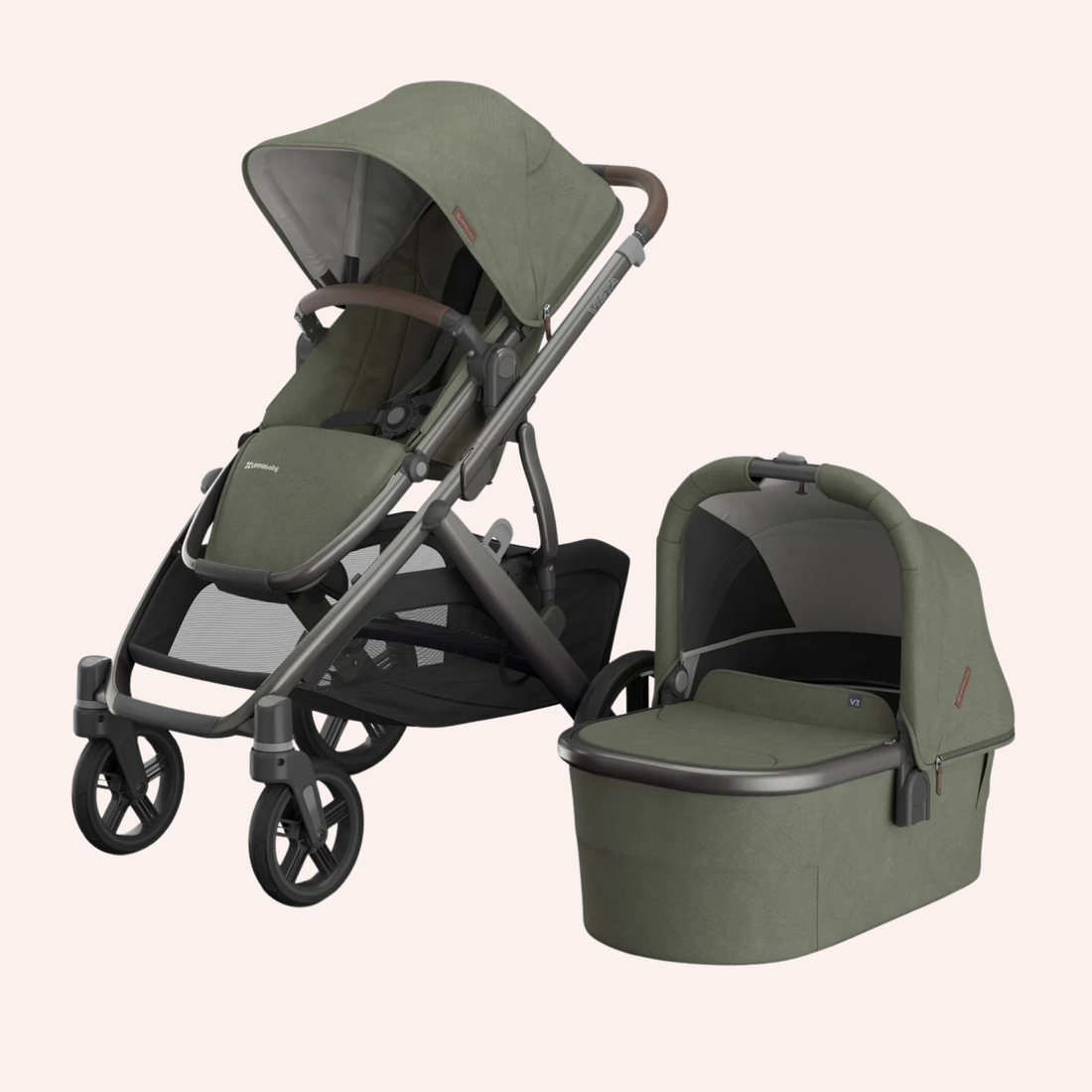 UPPAbaby VISTA V3 Bassinet and Seat Pram