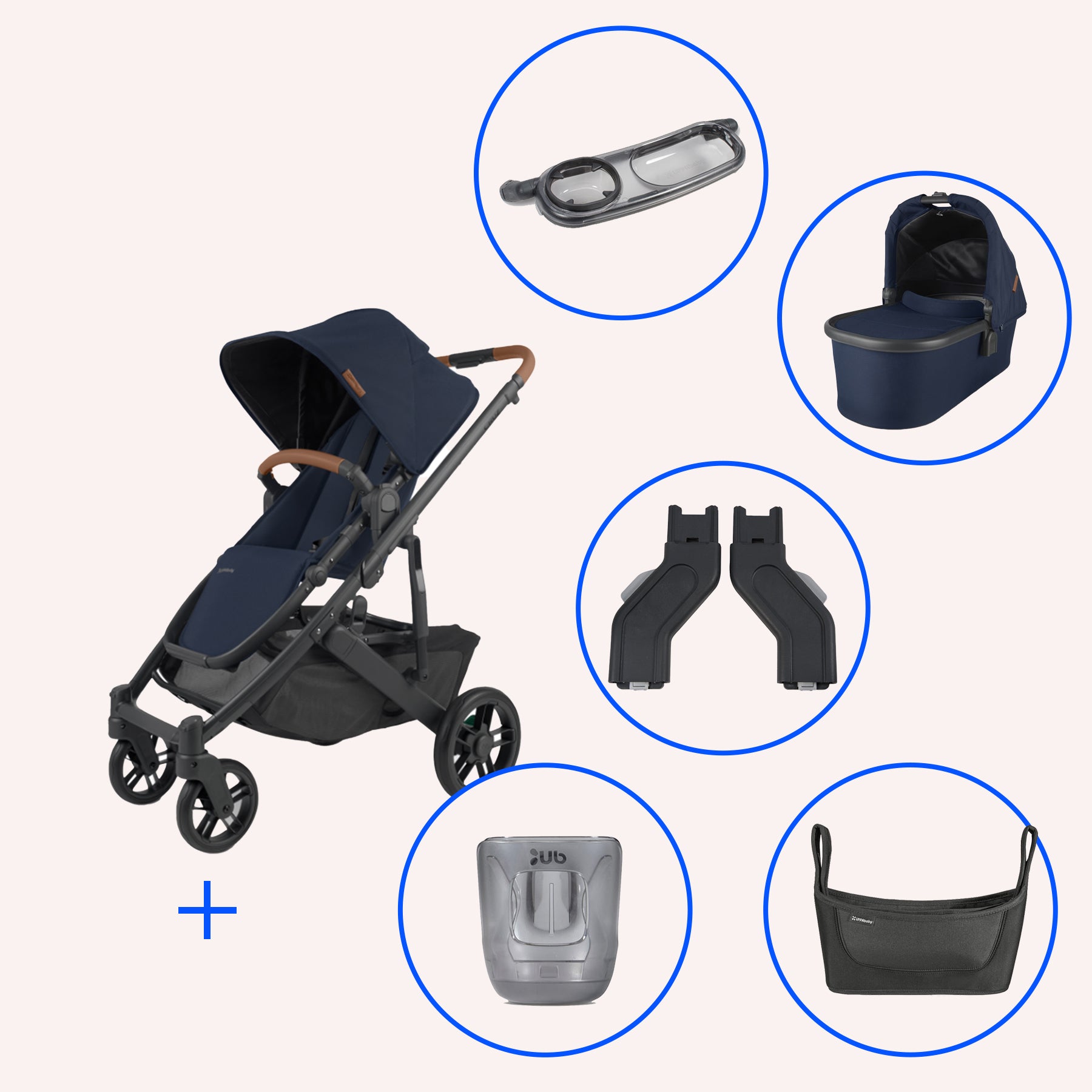 Uppababy vista outlet navy