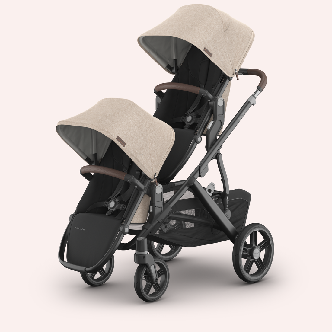 UPPAbaby VISTA V3 Double Pram - Oat Melange (Liam) by UPPAbaby