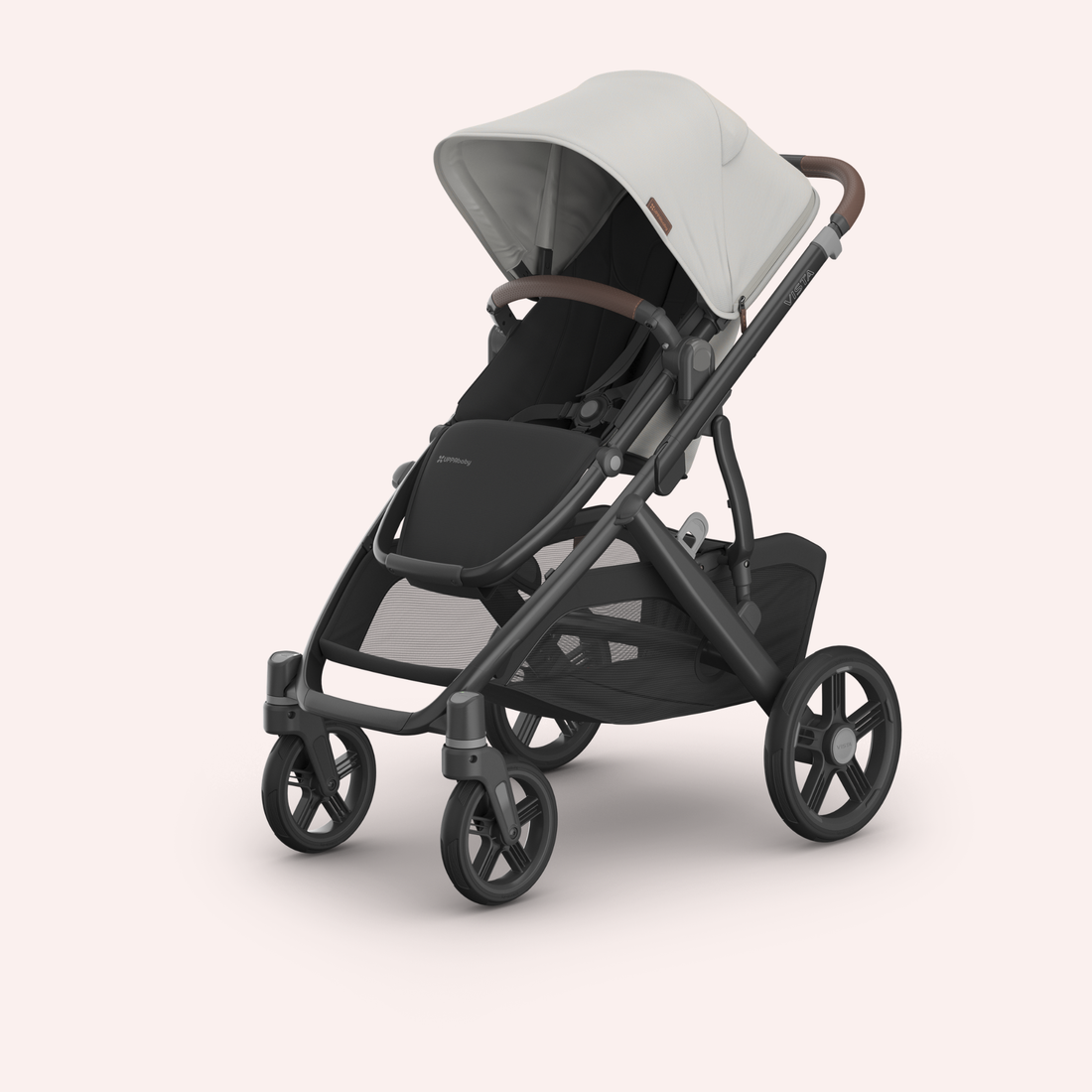 UPPAbaby VISTA V3 Double Pram - Pearl Grey Jacquard (Savannah)