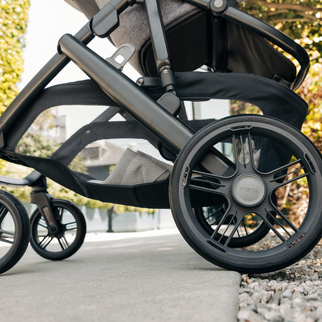 UPPAbaby VISTA V3 Double Pram - Pearl Grey Jacquard (Savannah)