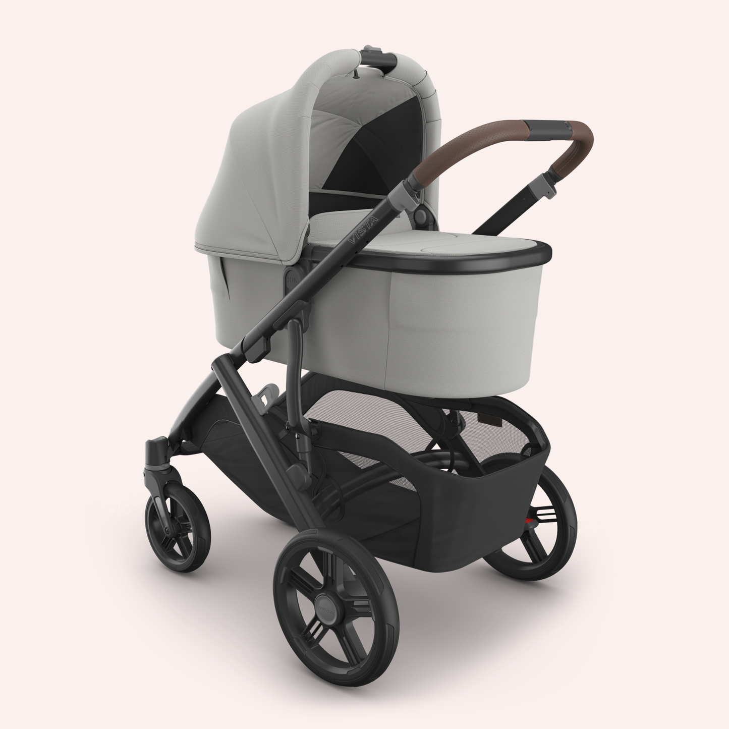 UPPAbaby VISTA V3 Double Pram - Pearl Grey Jacquard (Savannah)