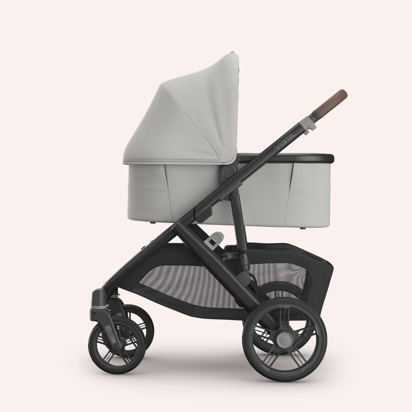 UPPAbaby VISTA V3 Double Pram - Pearl Grey Jacquard (Savannah)