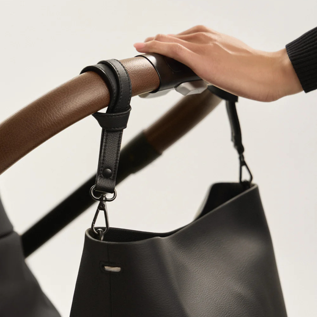 Vegan Stroller Hooks - Black