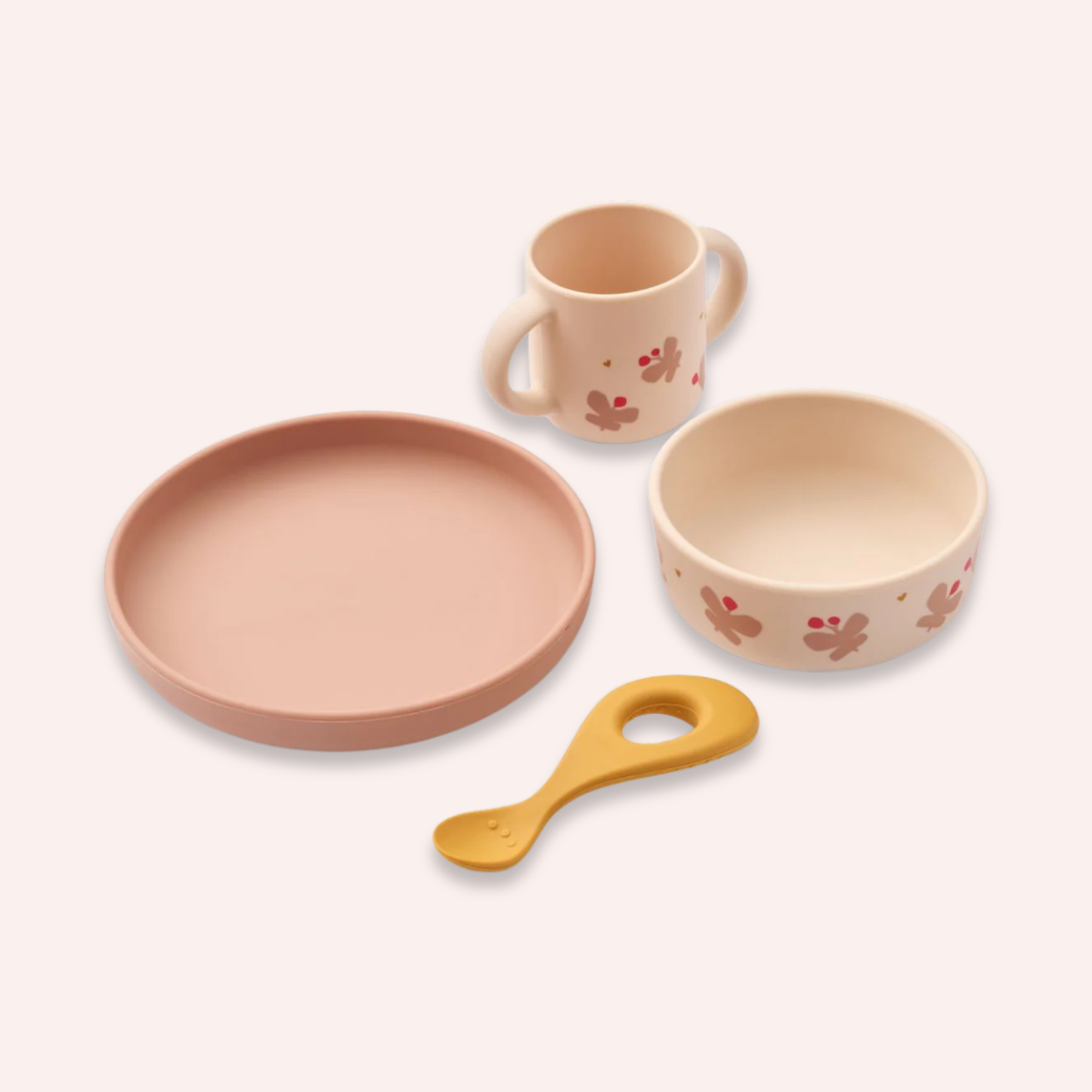 Vivi Printed Tableware Set - Butterfly/Apple Blossom