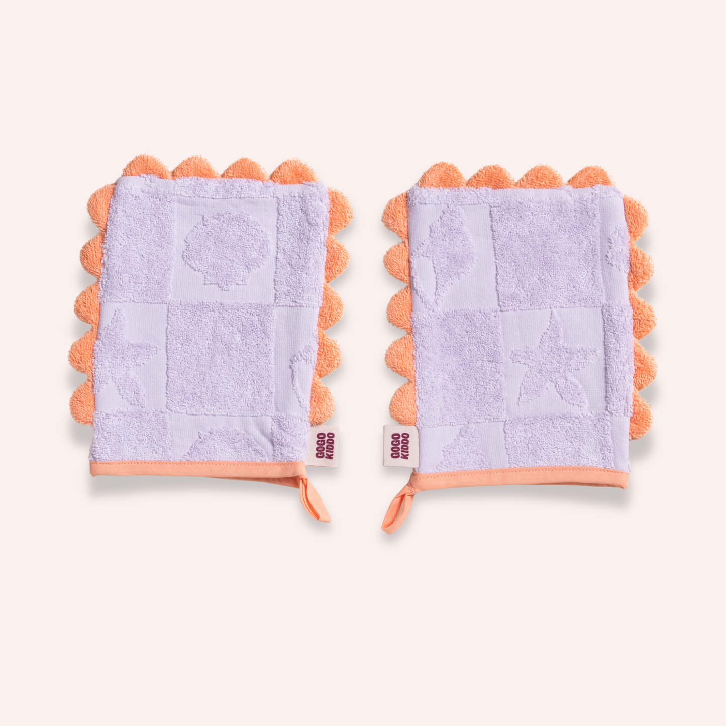 Super Soft Friendly Wash Mitt Duo - Shell Lilac