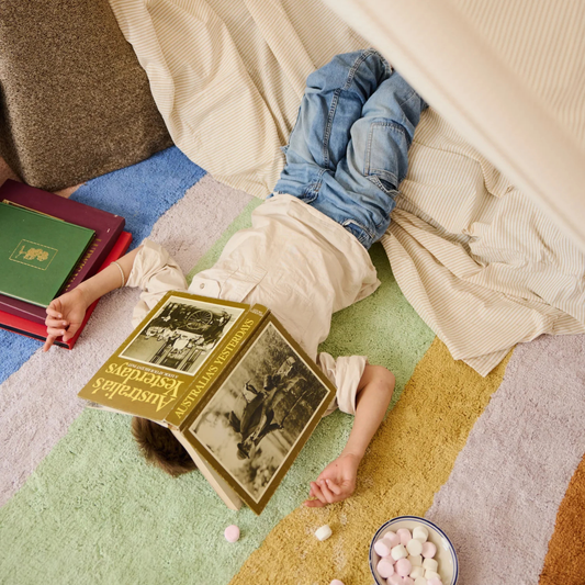 Washable Organic Cotton Cut Pile Rug - Canyon Multi