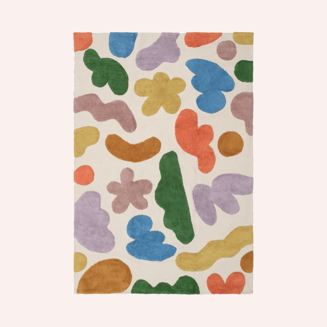 Washable Organic Cotton Cut Pile Rug - Imagination Multi