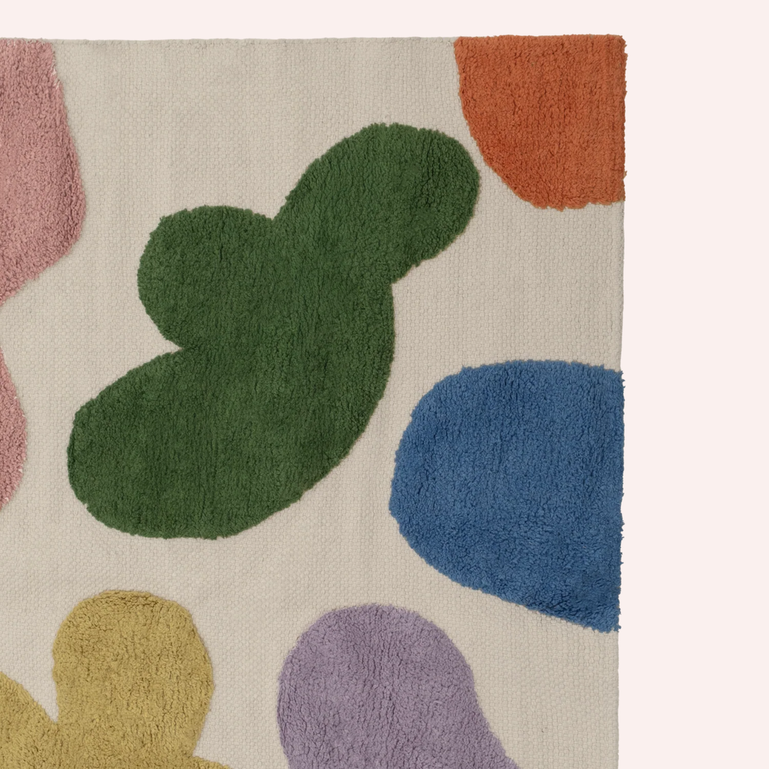 Washable Organic Cotton Cut Pile Rug - Imagination Multi