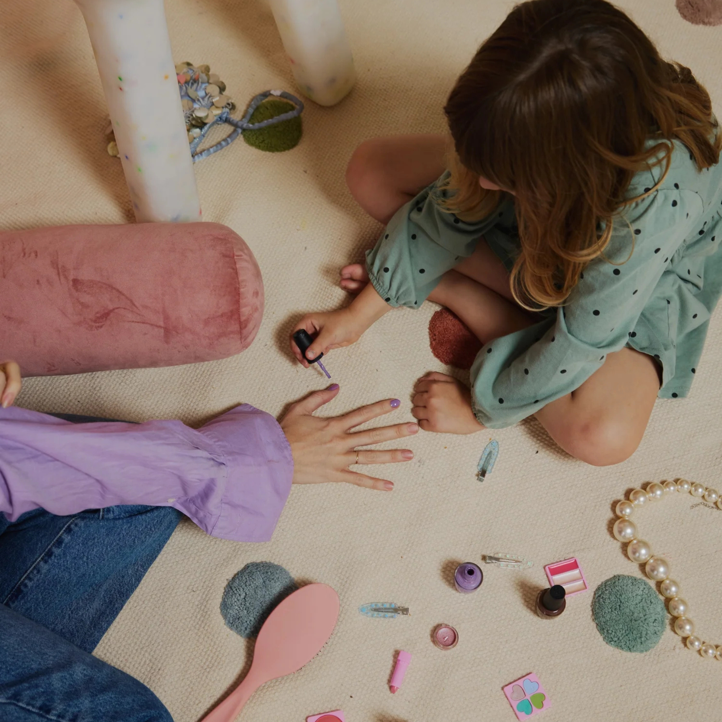 Washable Organic Cotton Cut Pile Rug - Pebble Neutral