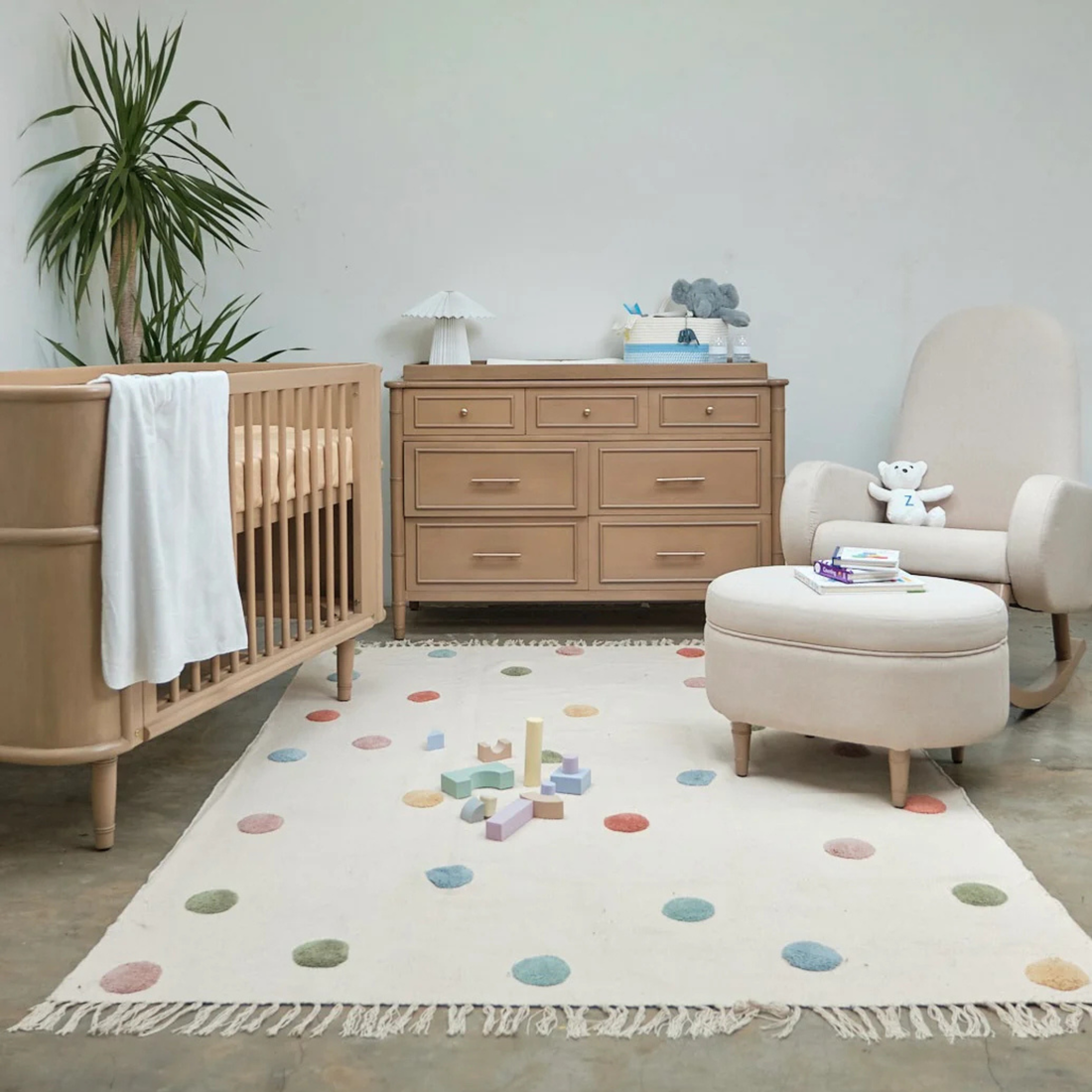 Washable Organic Cotton Cut Pile Rug - Pebble Neutral