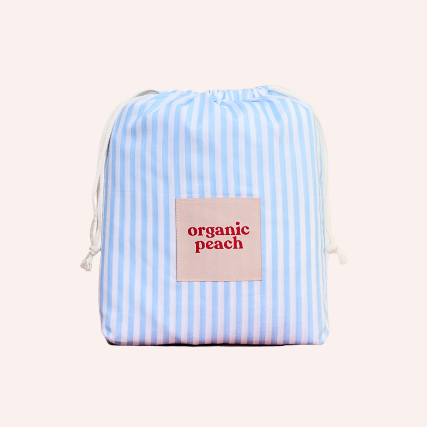 Waterproof Fitted Sheet - Blue Stripe